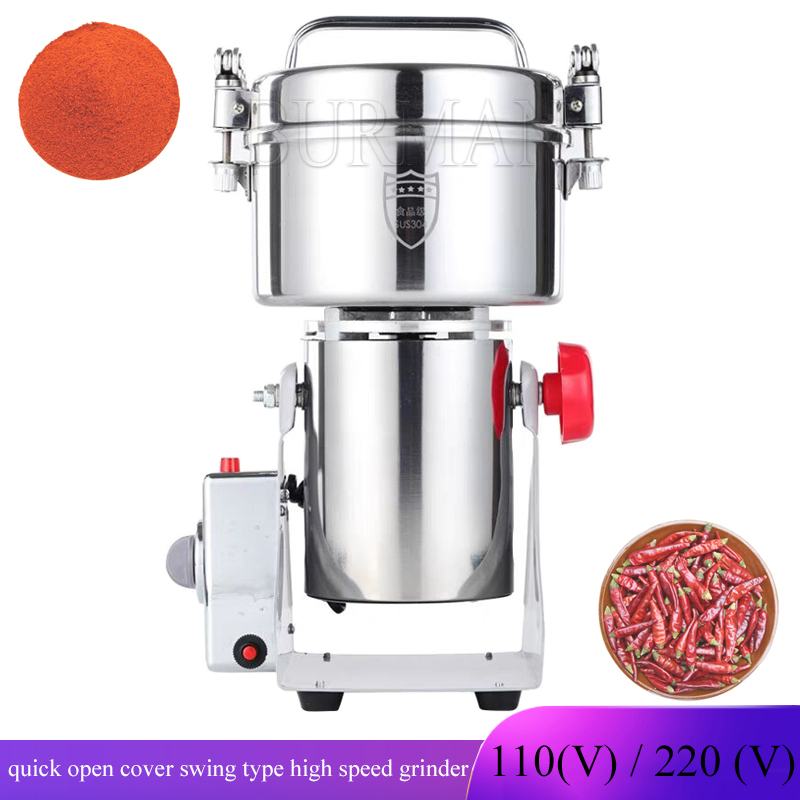 Electric Grain Mill 2500W - Macinino per Cereali, Spezie, Caffè e