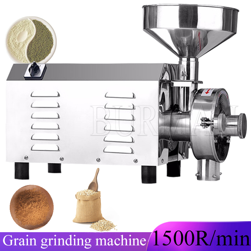 Dry Grain Grinder Stainless Steel - Macinatore elettrico per cereali, macchina commerciale