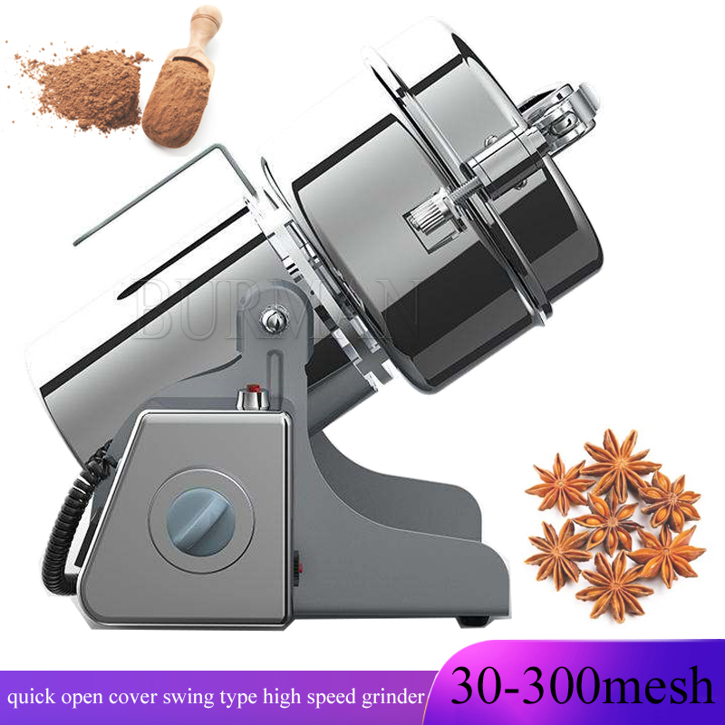 Electric Grain Mill 2500W - Macinino in Acciaio Inox, Mulino Elettrico