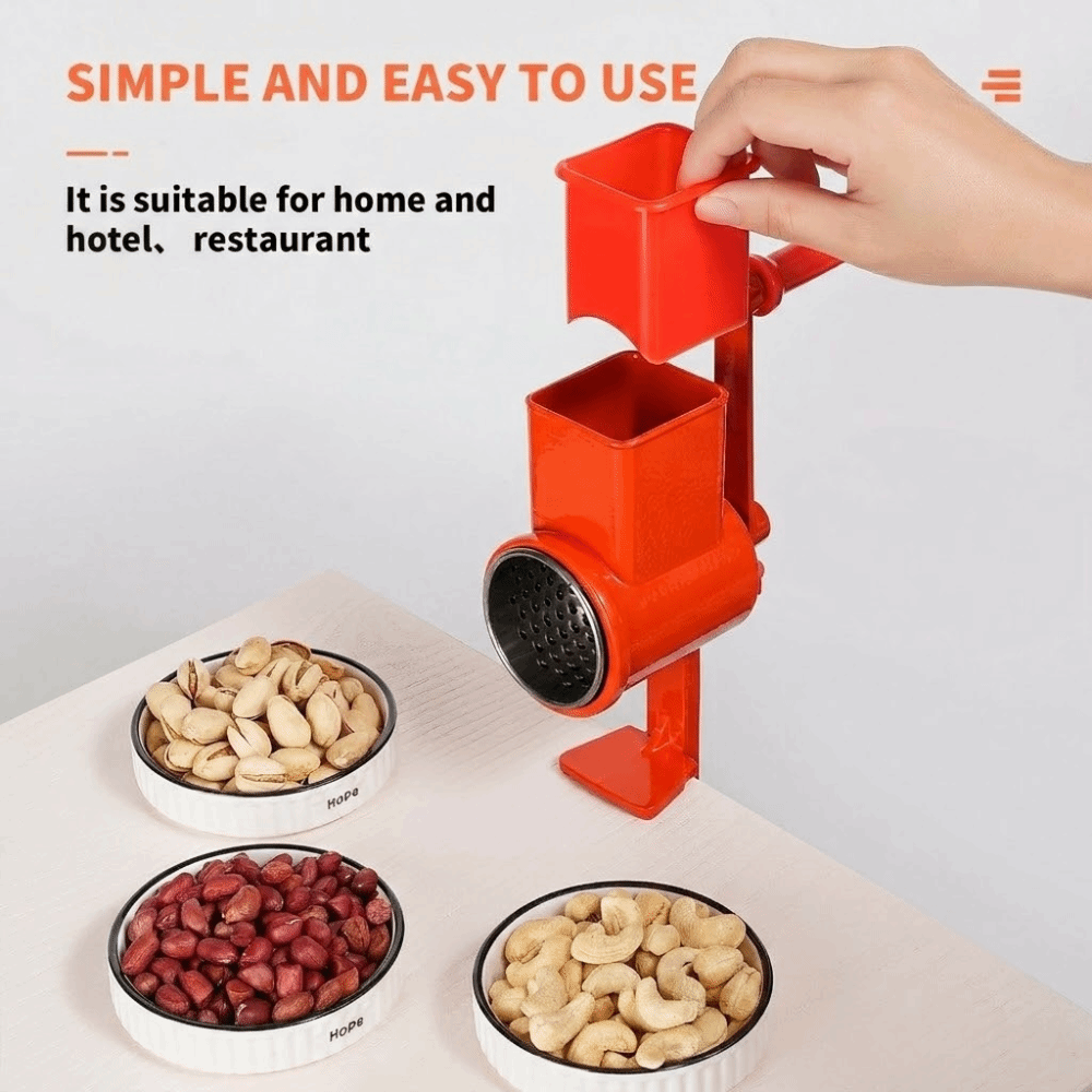 Grain Mill Grinder Hand Crank - Mulino per Cereali Manuale con Lame