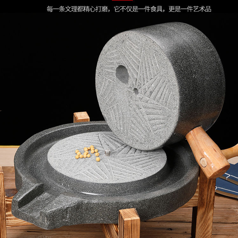 Flour Mill Grinder Stone Burr - Mulino a pietra cesellato a mano