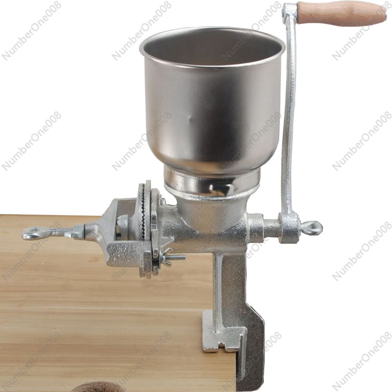 Grain Mill Grinder Hand Crank - Macinacereali in Ghisa Placcata in Stagno,