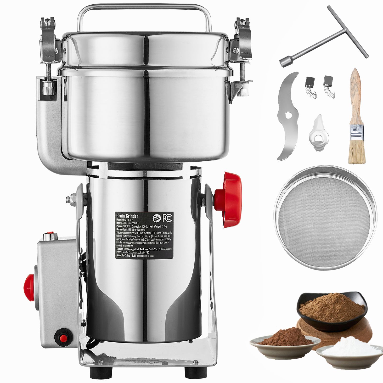 Macinatore Elettrico per Cerea - Spice Grinder Machine Commercial 1000G recensione e prezzo