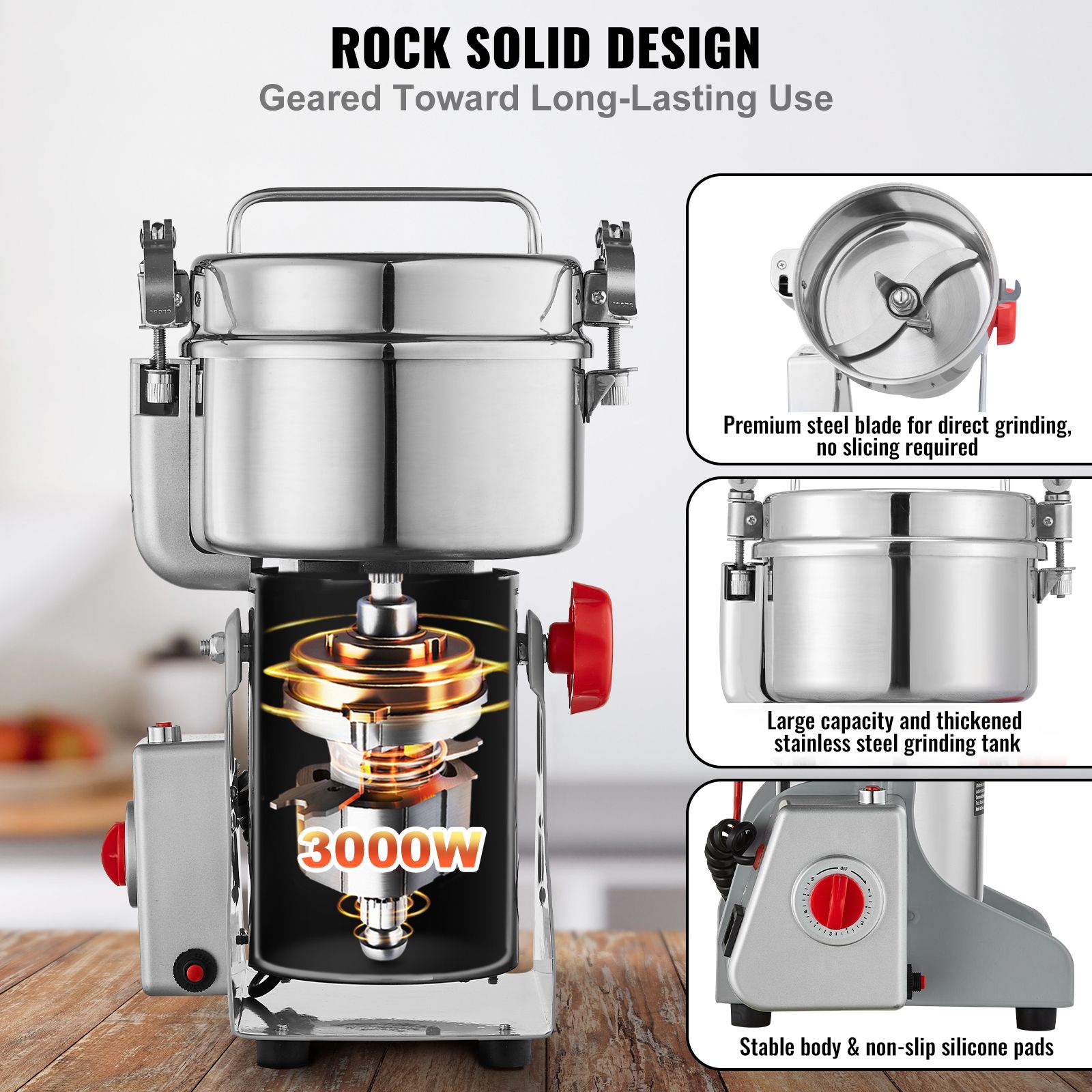 Macinatore Elettrico per Cerea - Spice Grinder Machine Commercial 1000G recensione e prezzo