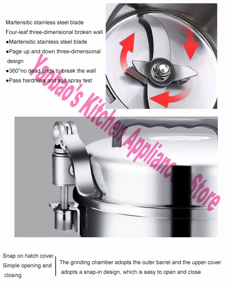 Macinatore da tavolo 1400W per - Ultra Fine Powder Grinder Machine recensione e prezzo