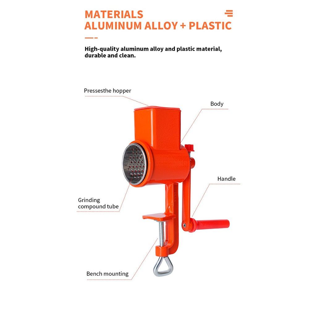Mulino per Cereali Manuale con - Grain Mill Grinder Hand Crank recensione e prezzo