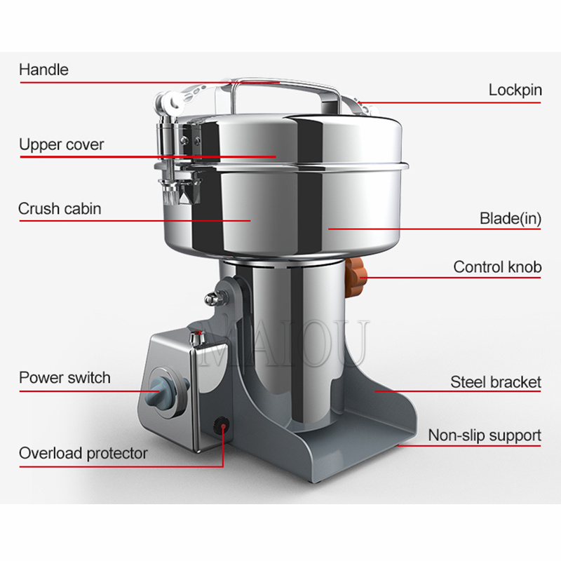 220V 800G-2500G Smerigliatrice - Electric Grain Mill 2500W recensione e prezzo