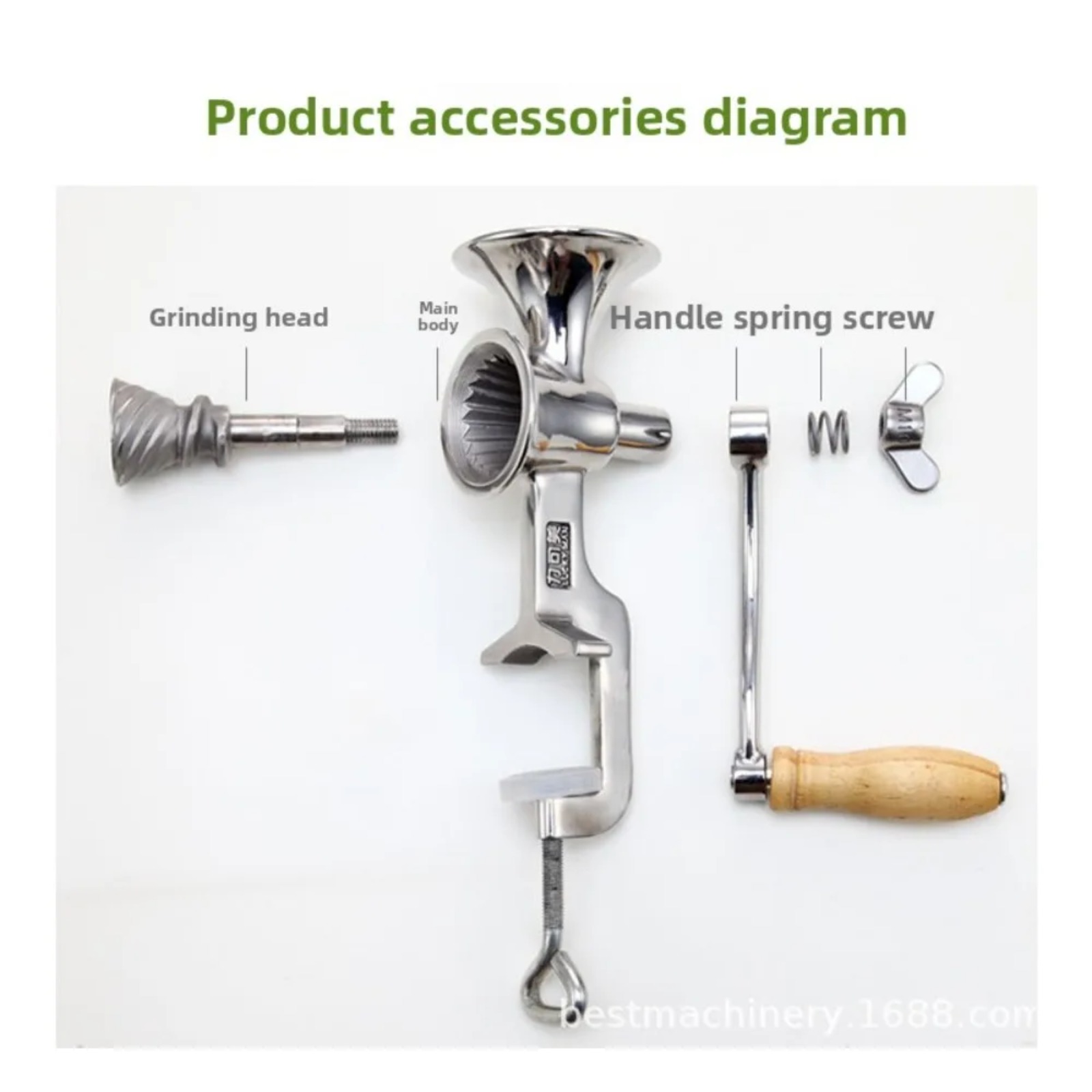 Macinacaffè Manuale in Acciaio - Grain Mill Grinder Hand Crank recensione e prezzo