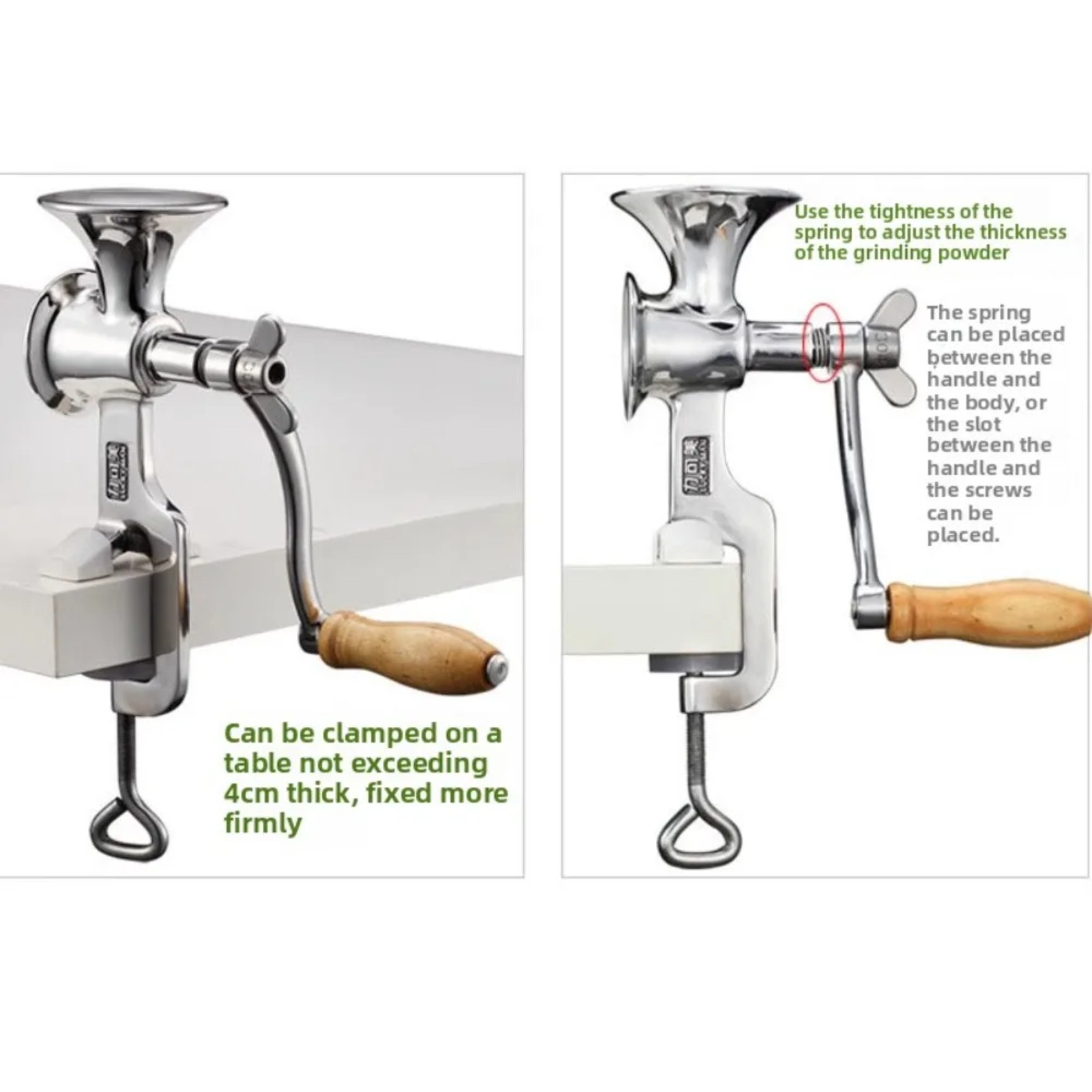 Macinacaffè Manuale in Acciaio - Grain Mill Grinder Hand Crank recensione e prezzo