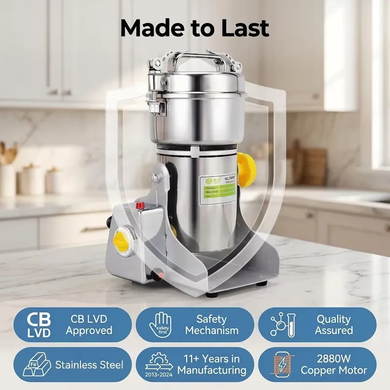 Boou Macinacaffè Elettrico ad  - Dry Grain Grinder Stainless Steel recensione e prezzo
