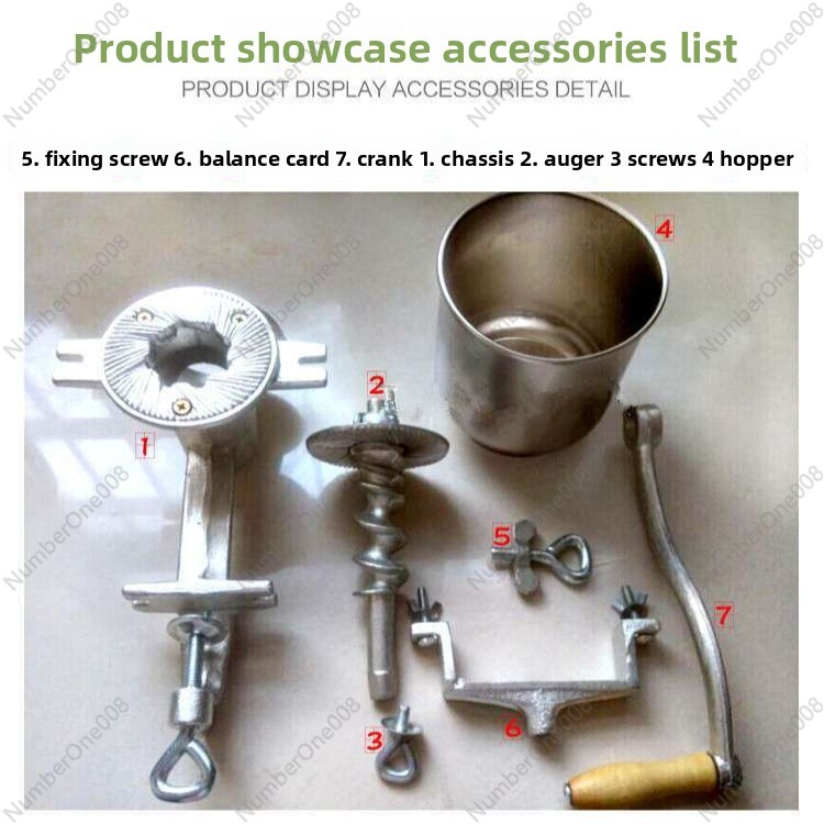 Macinacereali in Ghisa Placcat - Grain Mill Grinder Hand Crank recensione e prezzo