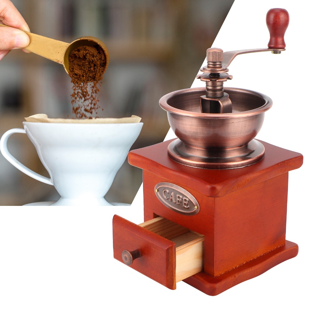 Macinacaffè manuale in stile v - Grain Mill Grinder Hand Crank recensione e prezzo