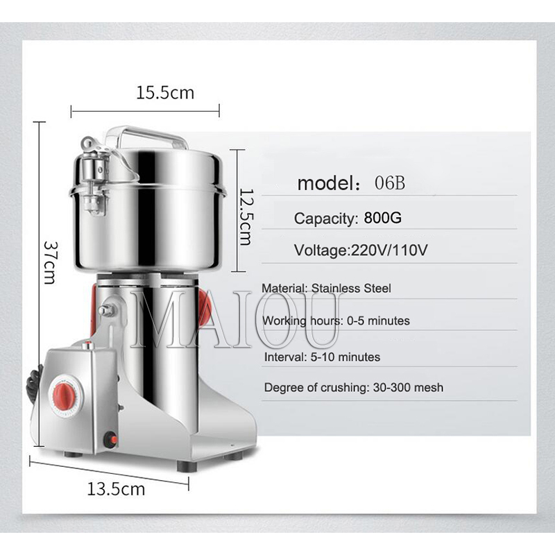 Macinino Elettrico in Acciaio  - Electric Grain Mill 2500W recensione e prezzo